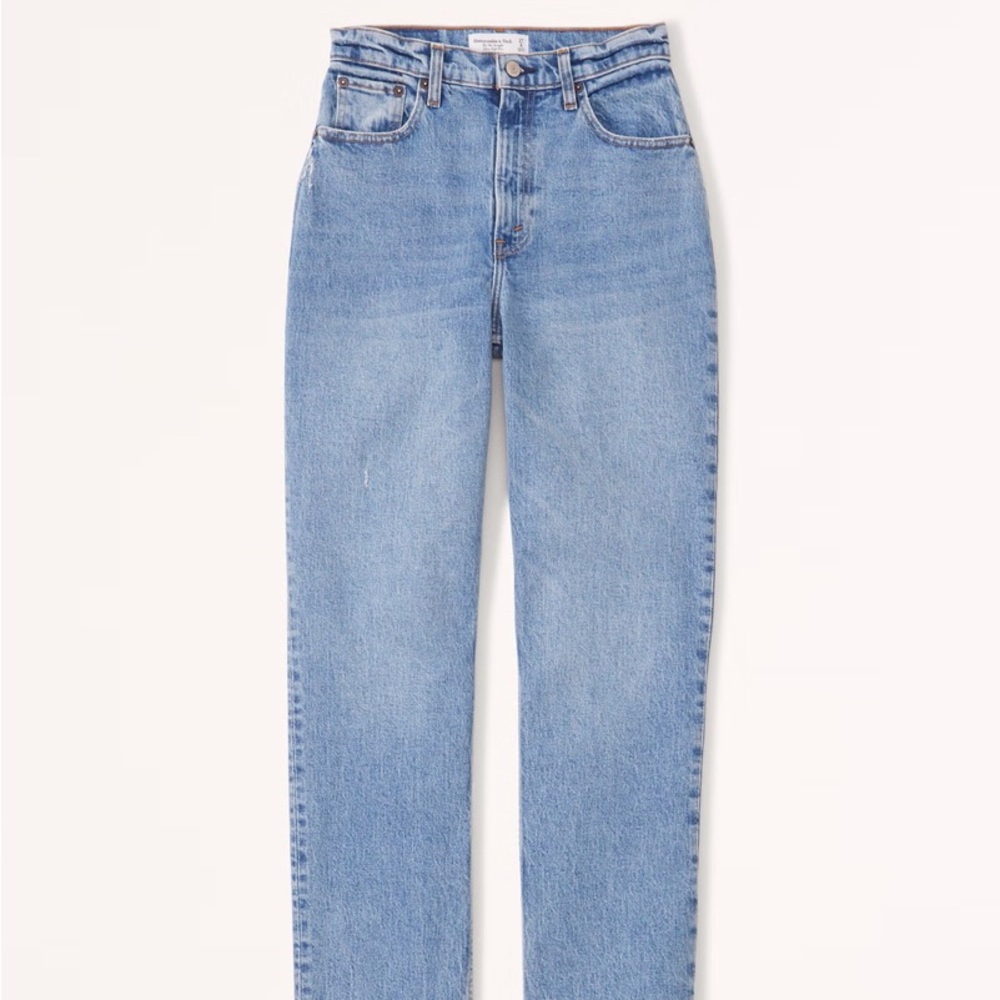 Abercrombie 90s straight ultra high-rise jeans, curve love